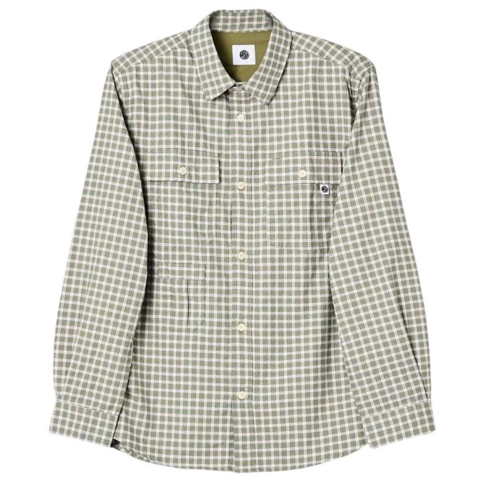 Pretty Green Mens Eastbrook Shirt / Green